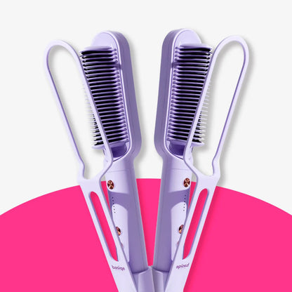 Tenha cabelos lisos & saudáveis: 2x mais rápido, 2x menos danos SLEEK PLUS | Escova Alisadora