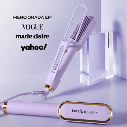 Tenha cabelos lisos & saudáveis: 2x mais rápido, 2x menos danos SLEEK PLUS | Escova Alisadora
