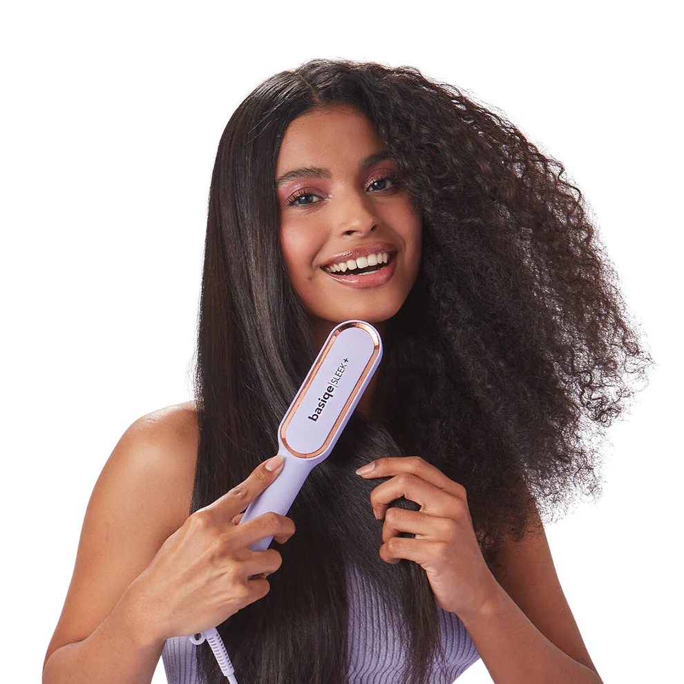Tenha cabelos lisos & saudáveis: 2x mais rápido, 2x menos danos SLEEK PLUS | Escova Alisadora