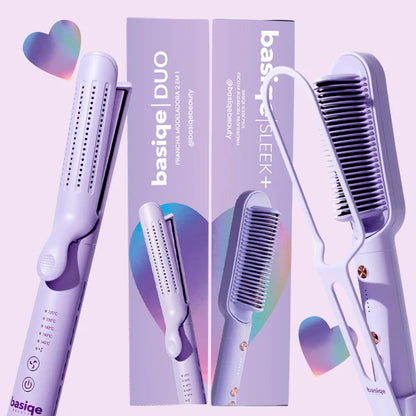 Tenha cabelos lisos & saudáveis: 2x mais rápido, 2x menos danos SLEEK PLUS | Escova Alisadora